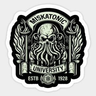 Cthulhu Miskatonic University Sticker